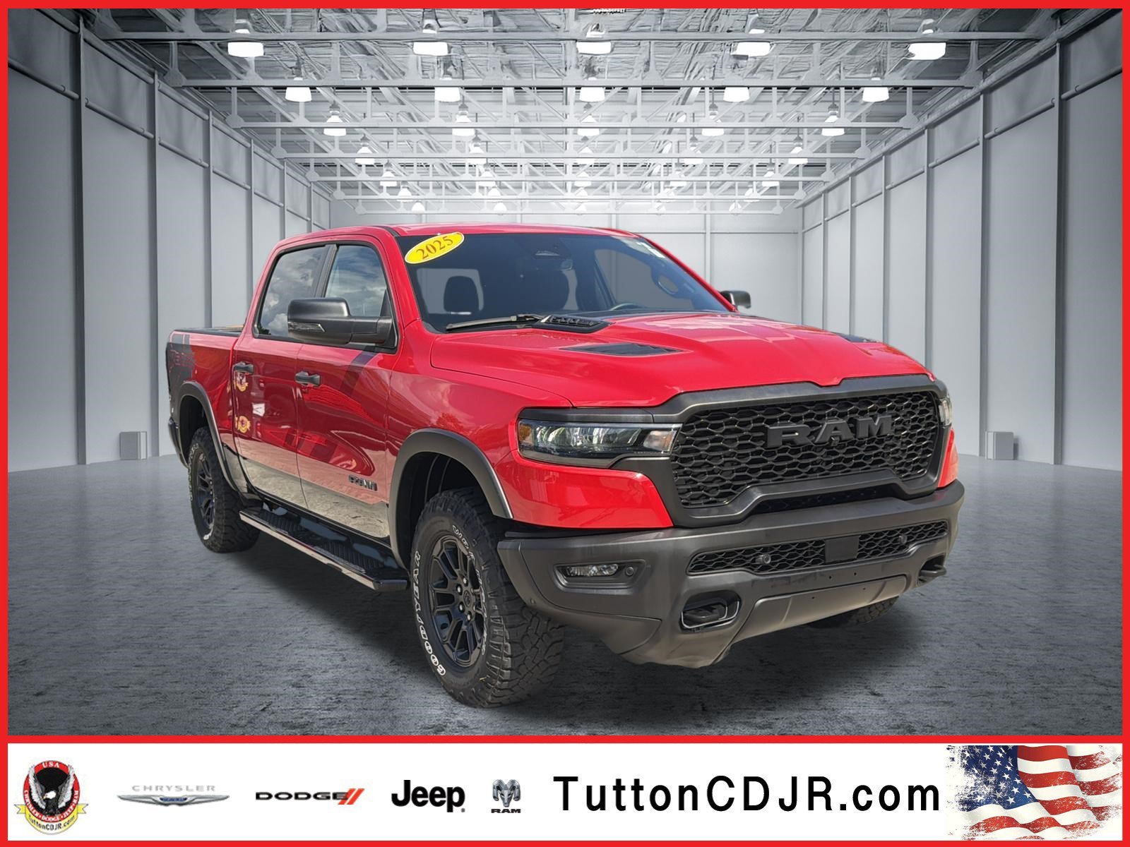 Used 2025 Flame Red Clearcoat Ram Rebel image 1