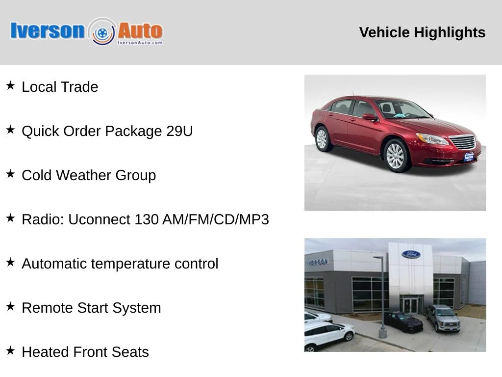 Used 2013 Red Chrysler Touring image 2