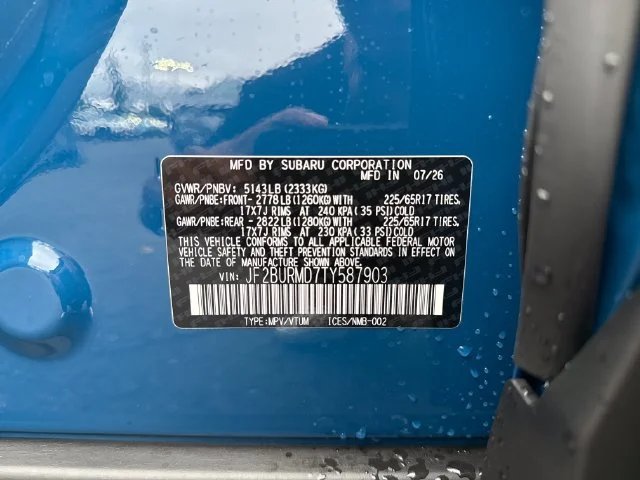 New 2026 GEYSER BLUE Subaru Wilderness image 19
