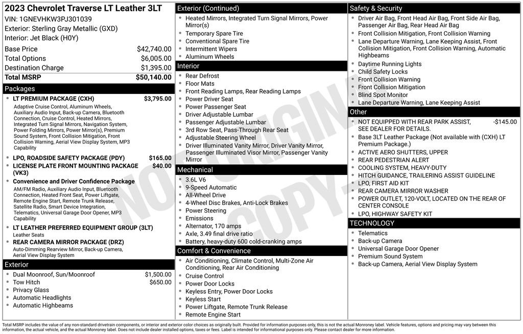 Used 2023 Gray Chevrolet LT Leather image 6