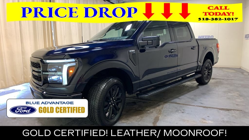 Certified Used 2025 Blue Metallic Ford Lariat image 48