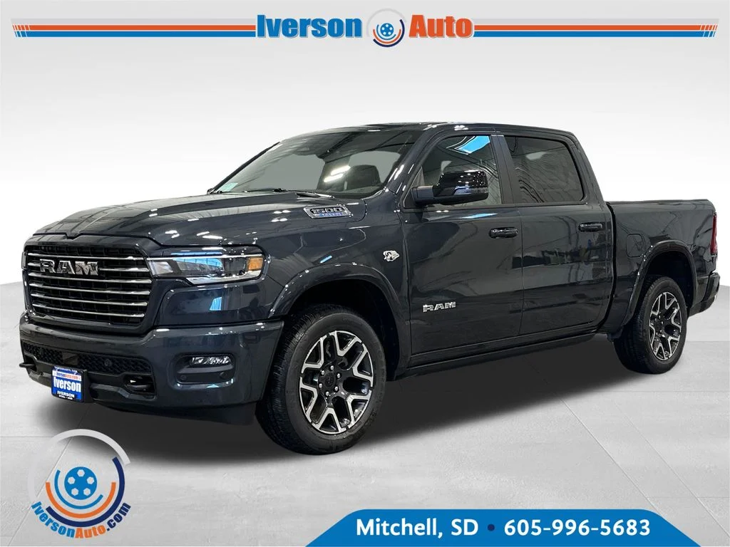 New 2026 Forged Blue Metallic Exterior Paint RAM Laramie image 3