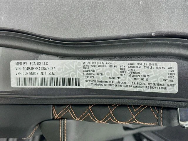 New 2026 Baltic Gray Metallic Clear-Coat Exterior Paint Jeep Summit image 35