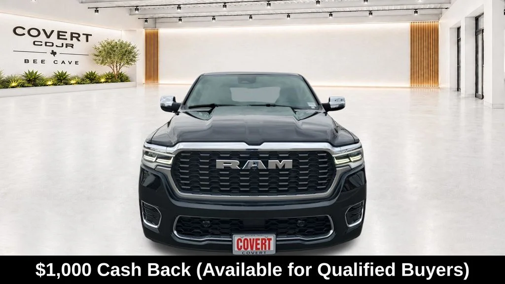 New 2026 Diamond Black Crystal Pearl-Coat Exterior Paint RAM Tungsten image 3