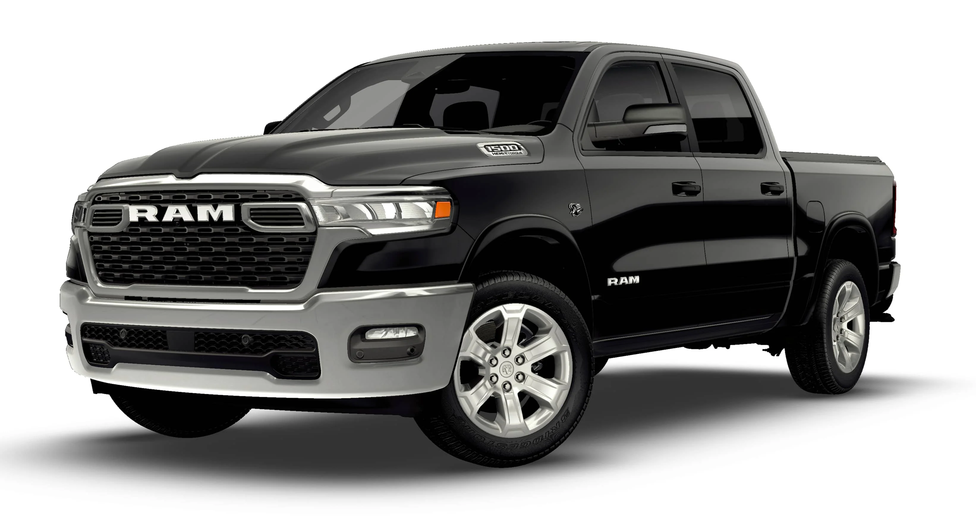 New 2026 Diamond Black Crystal Pearl-Coat Exterior Paint RAM Big Horn/Lone Star image 1