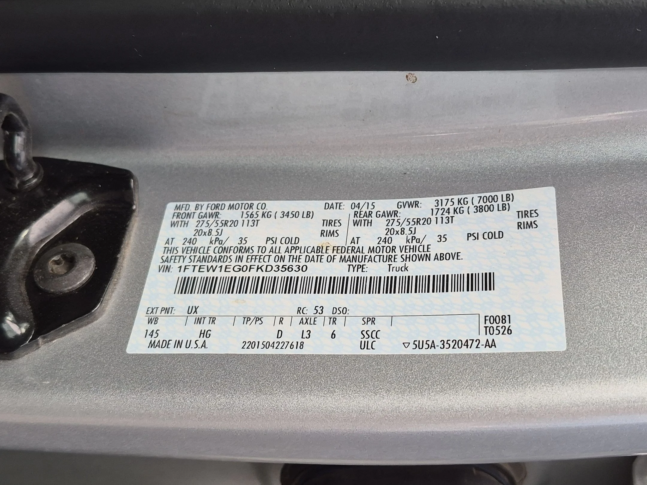 Used 2015 Ingot Silver Ford Lariat image 32