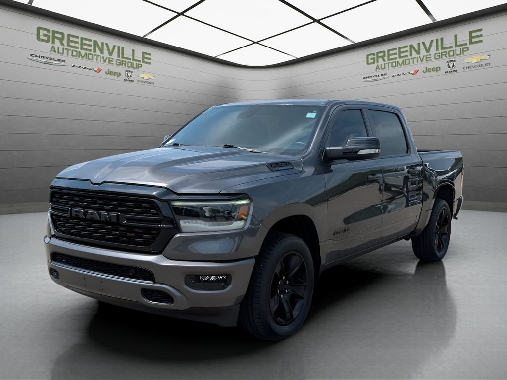 Used 2022 Granite Crystal Metallic Clearcoat Ram Big Horn Night Edition 4x4 image 1