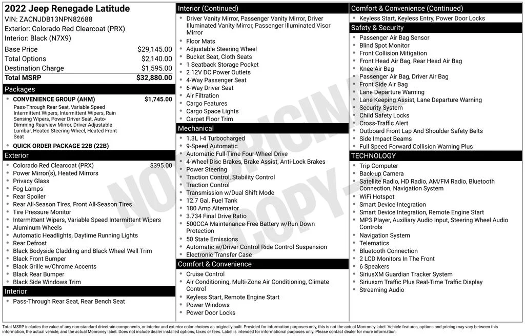 Certified Used 2022 Red Jeep Latitude image 35