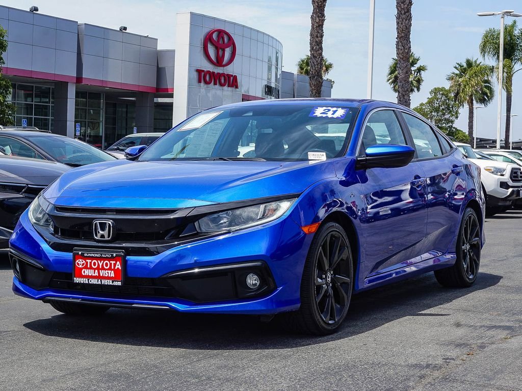 Used 2021 Blue Honda Sport image 3