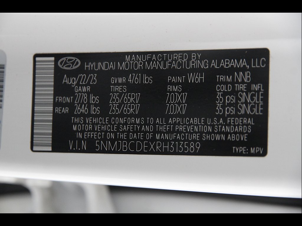 Certified Used 2024 Serenity White Pearl Hyundai SEL image 21