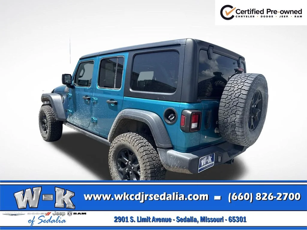 Certified Used 2020 Teal Jeep Unlimited Sport image 9