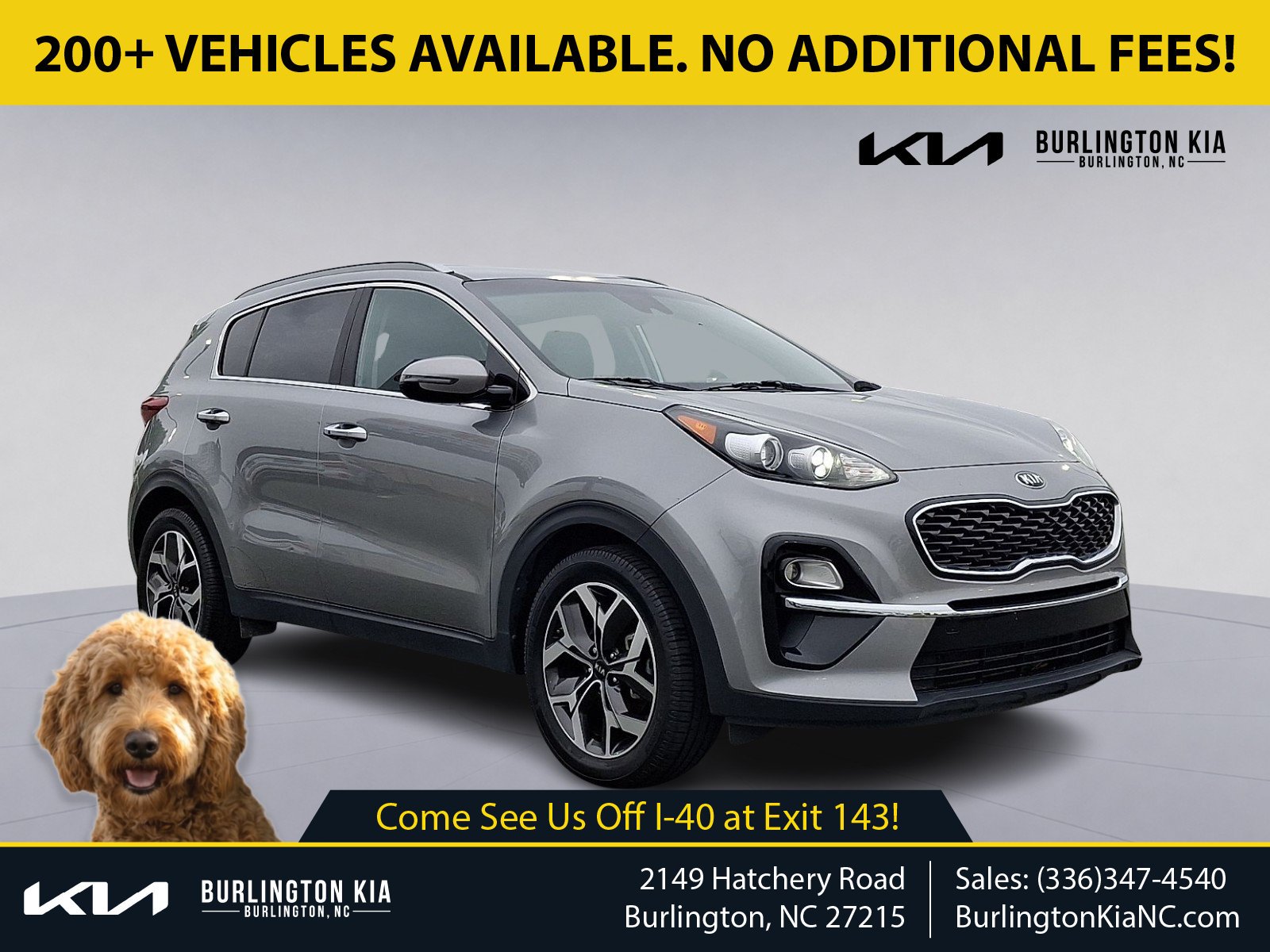 Used 2021 Steel Gray Kia EX image 1