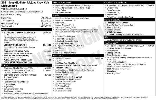 Used 2021 Silver Jeep Mojave image 4