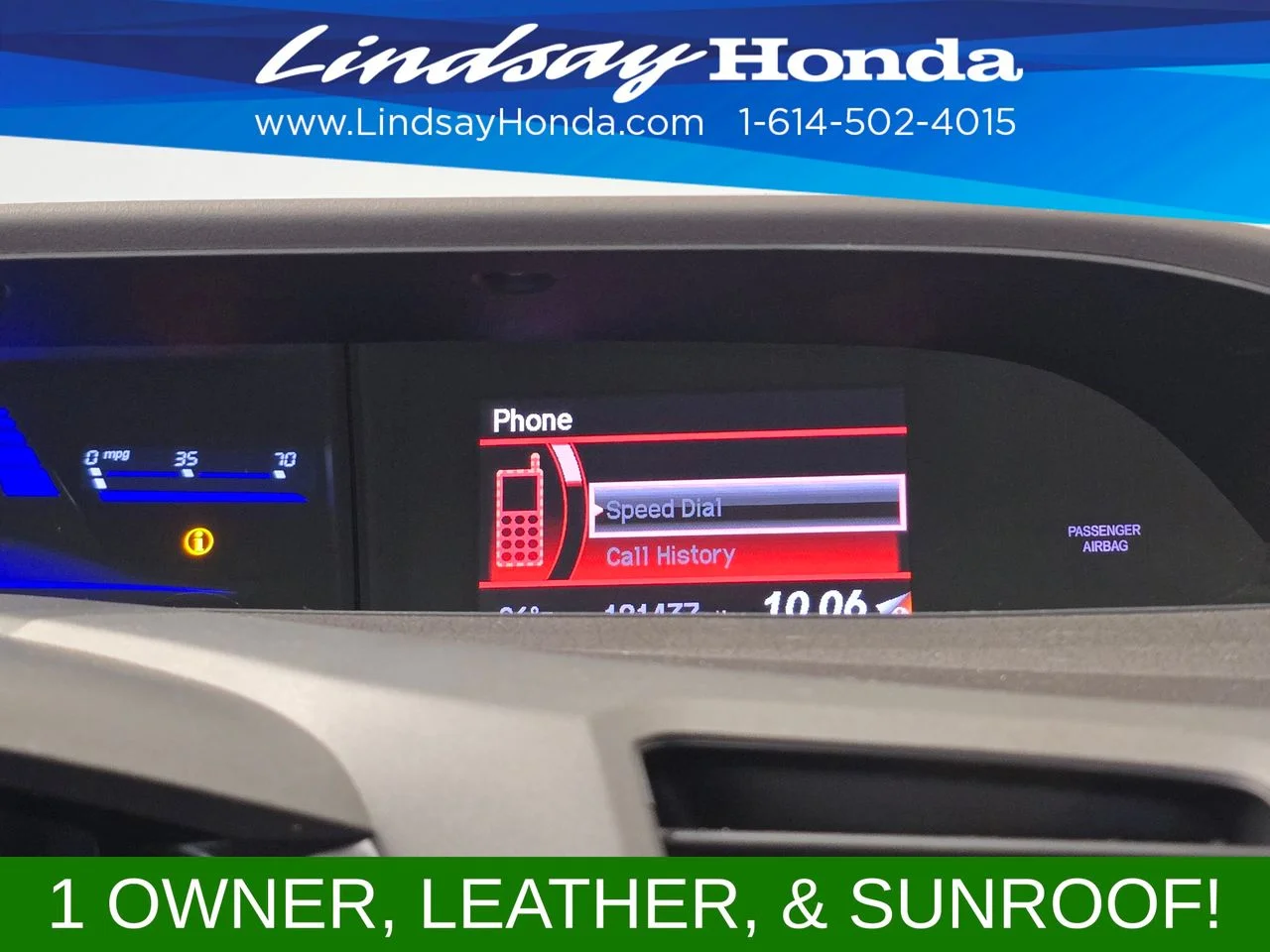 Used 2012 Polished Metal Metallic Honda EX-L image 19