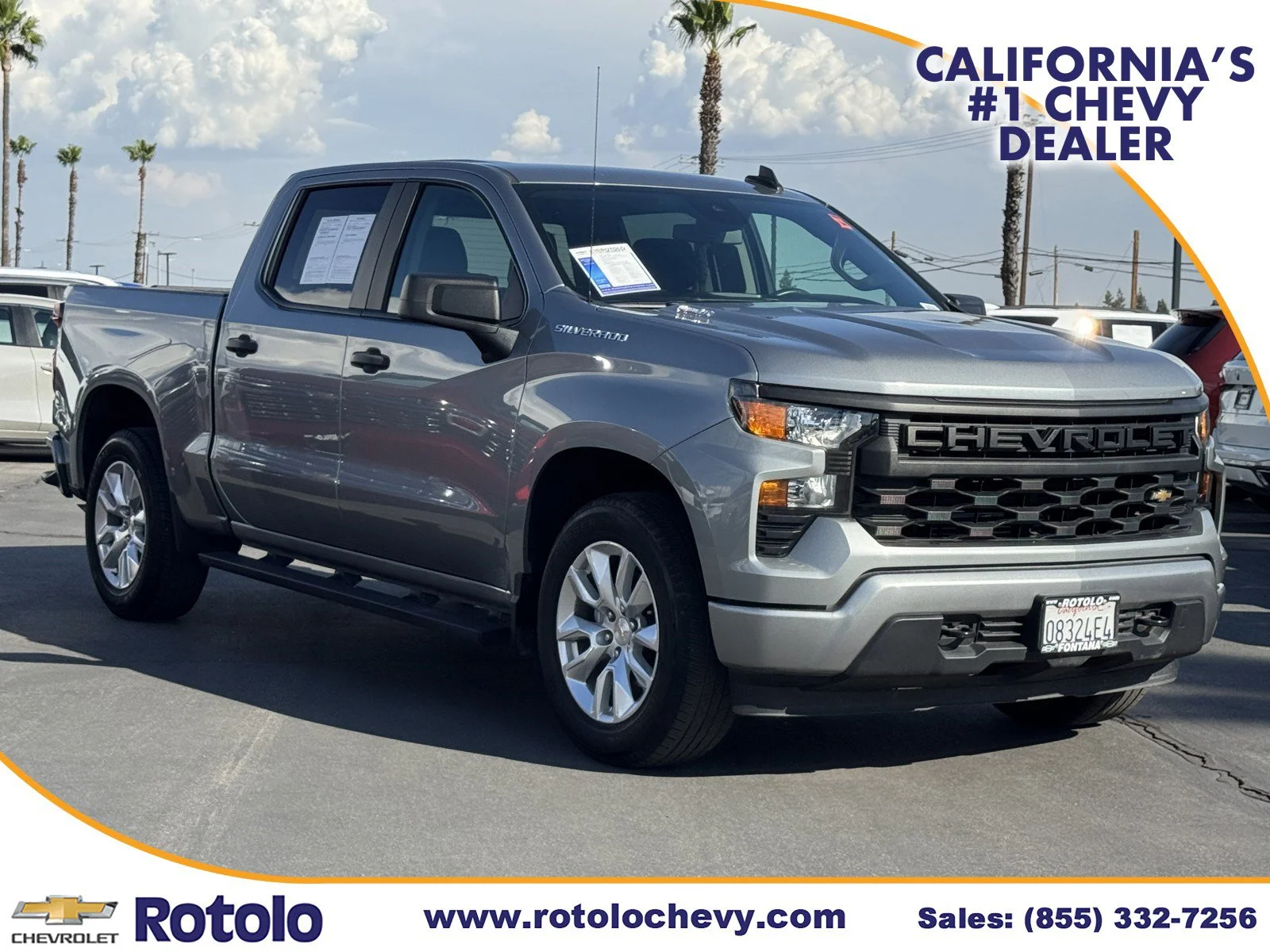 Used 2025 Sterling Gray Metallic Chevrolet Custom image 1