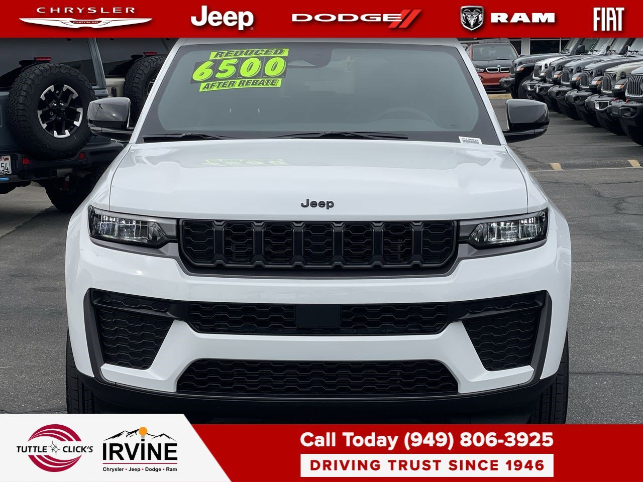 Used 2026 Bright White Clearcoat Jeep Laredo Altitude image 3