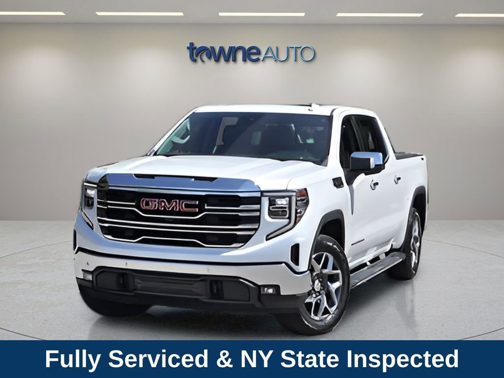 Used 2024 White Frost Tricoat GMC SLT image 2
