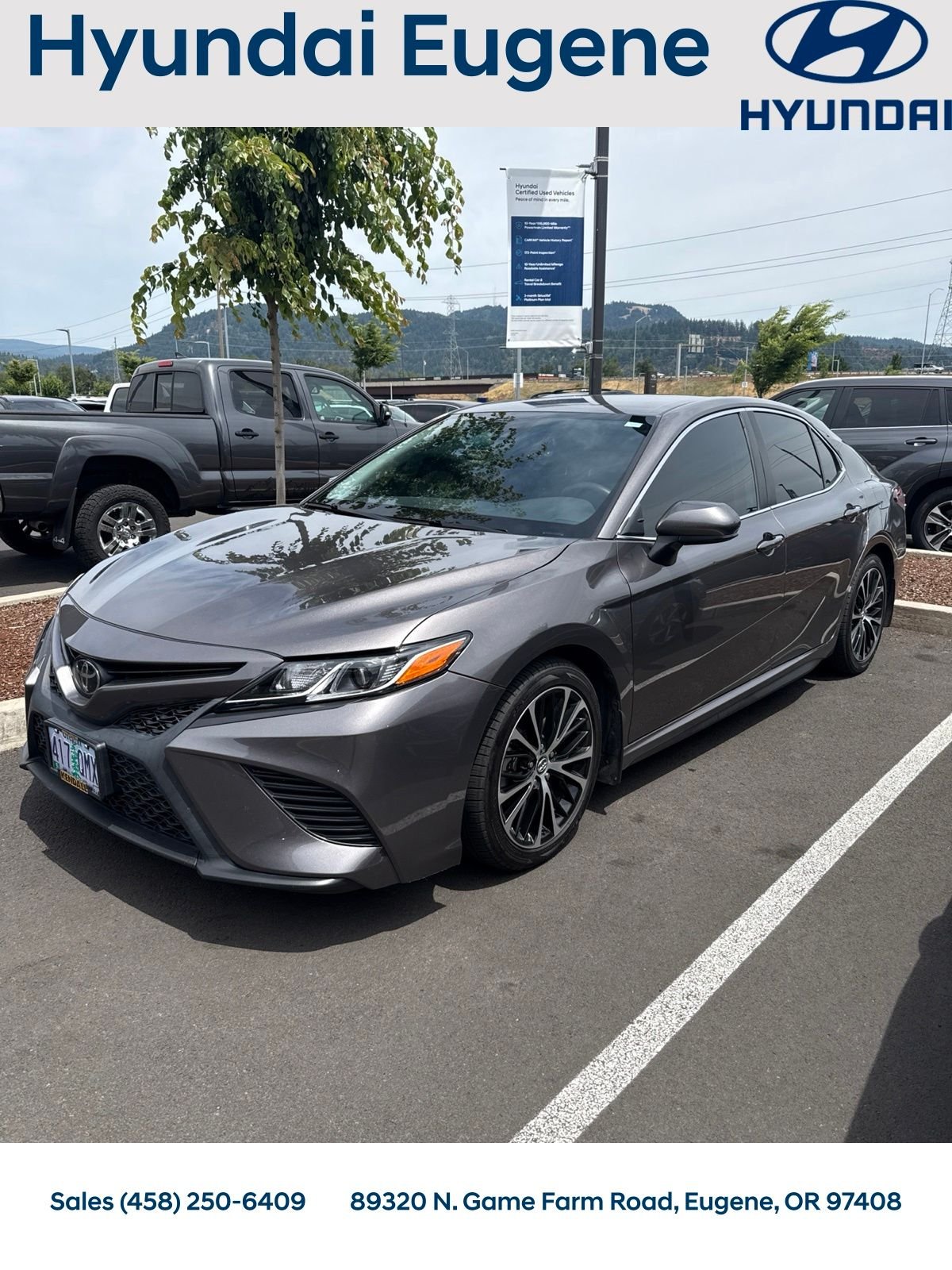 Used 2020 Gray Toyota SE image 2