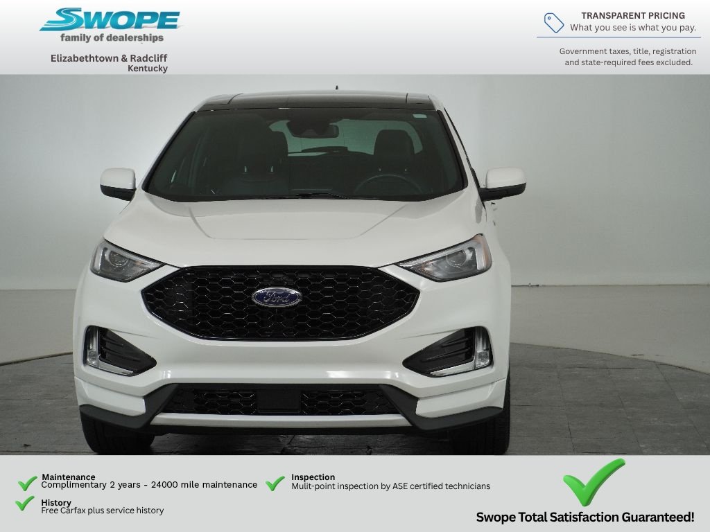 Used 2024 Star White Metallic Tri-Coat Ford ST-Line image 8
