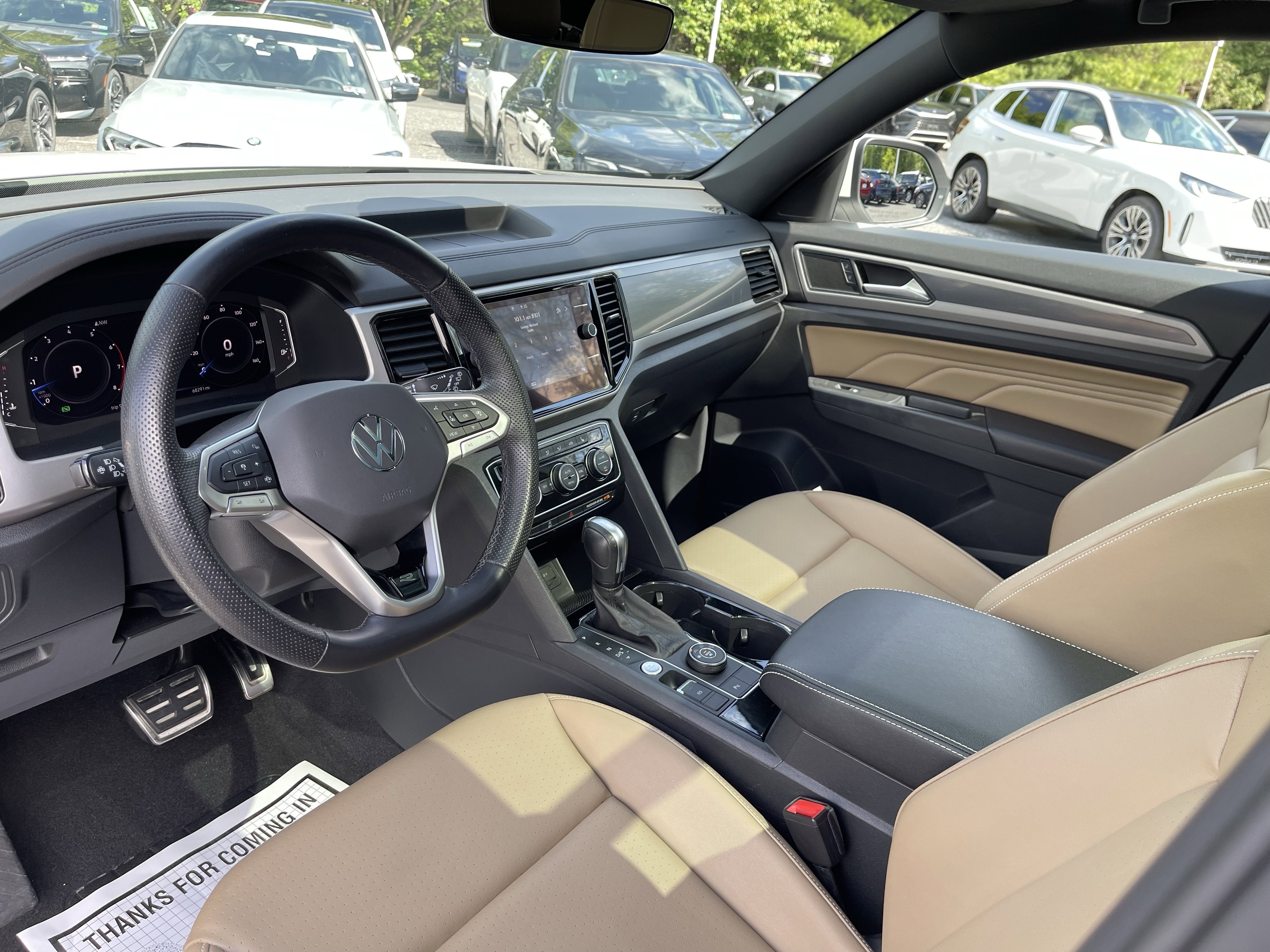 Used 2020 WHITE Volkswagen 3.6L V6 SEL R-Line image 11