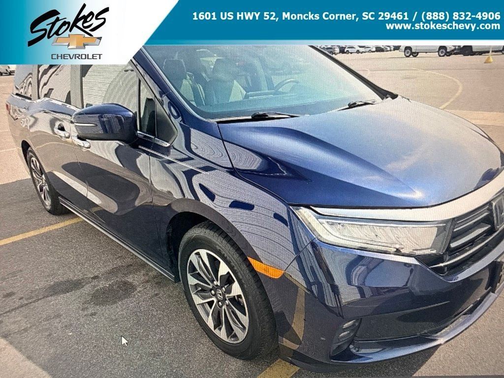 Used 2021 Blue Honda EX-L image 1