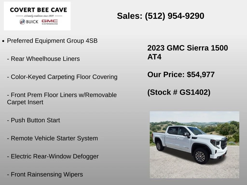 Used 2023 Summit White GMC AT4 image 12