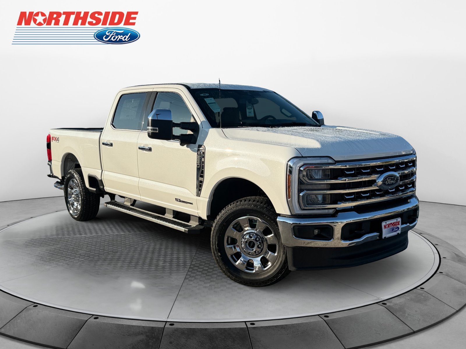New 2026 Star White Metallic Tri-Coat Ford LARIAT image 1