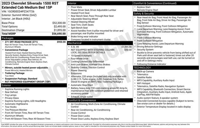 Used 2023 Summit White Chevrolet RST image 34