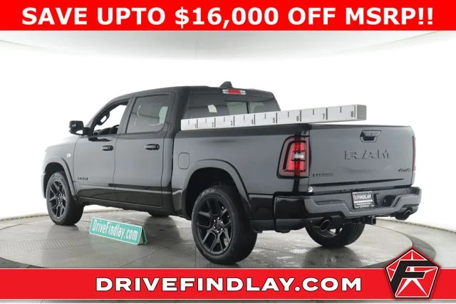 New 2026 Diamond Black Crystal Pearl-Coat Exterior Paint RAM Laramie image 8