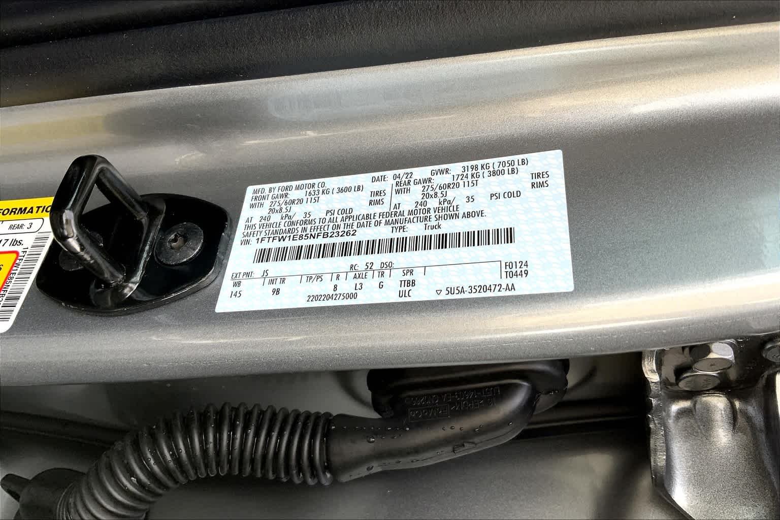 Used 2022 Iconic Silver Metallic Ford Platinum image 33