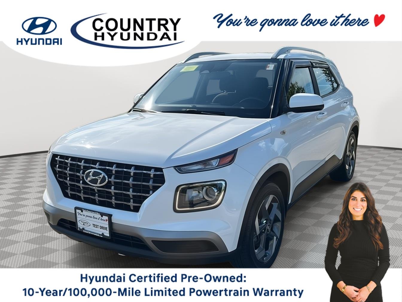 Used 2023 Lunar White Hyundai SEL image 1