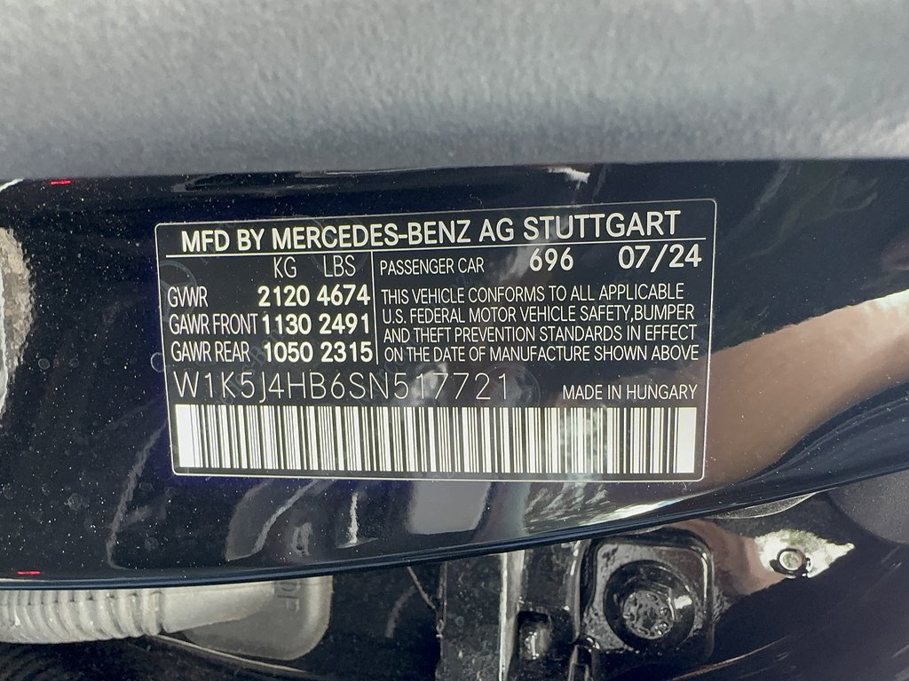 Certified Used 2025 Night Black Mercedes-Benz CLA 250 4MATIC® image 16