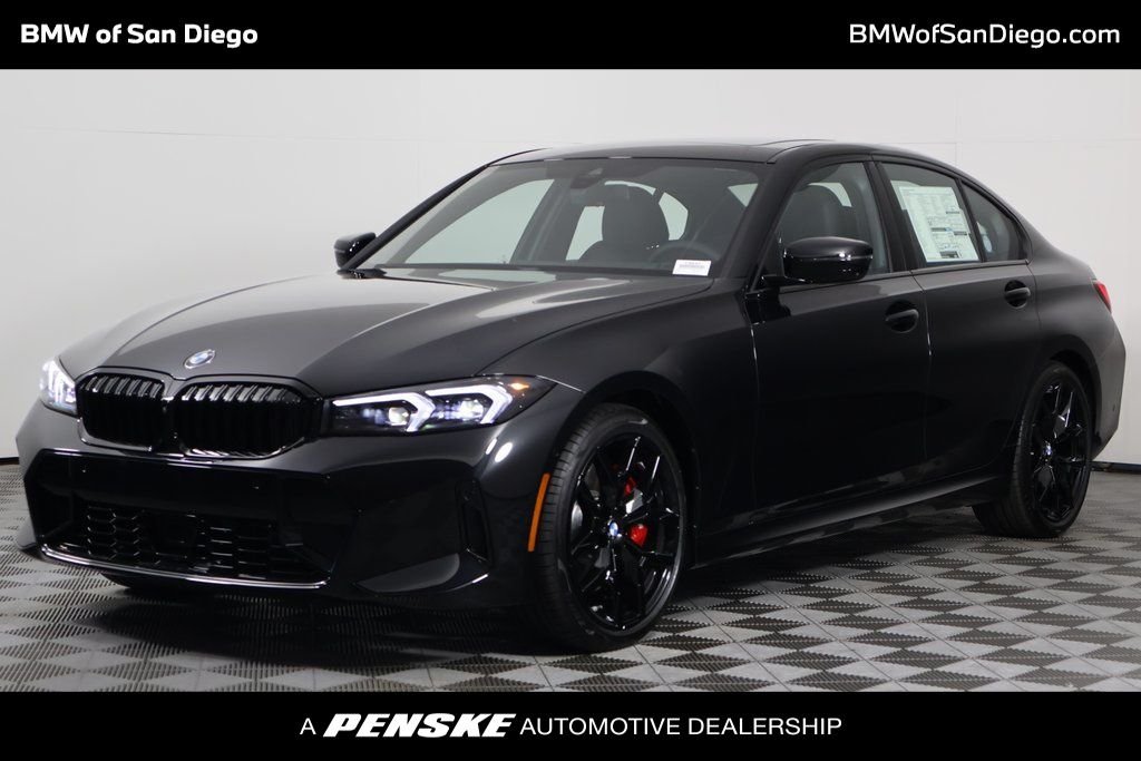 New 2026 Black Sapphire Metallic BMW 330i image 1