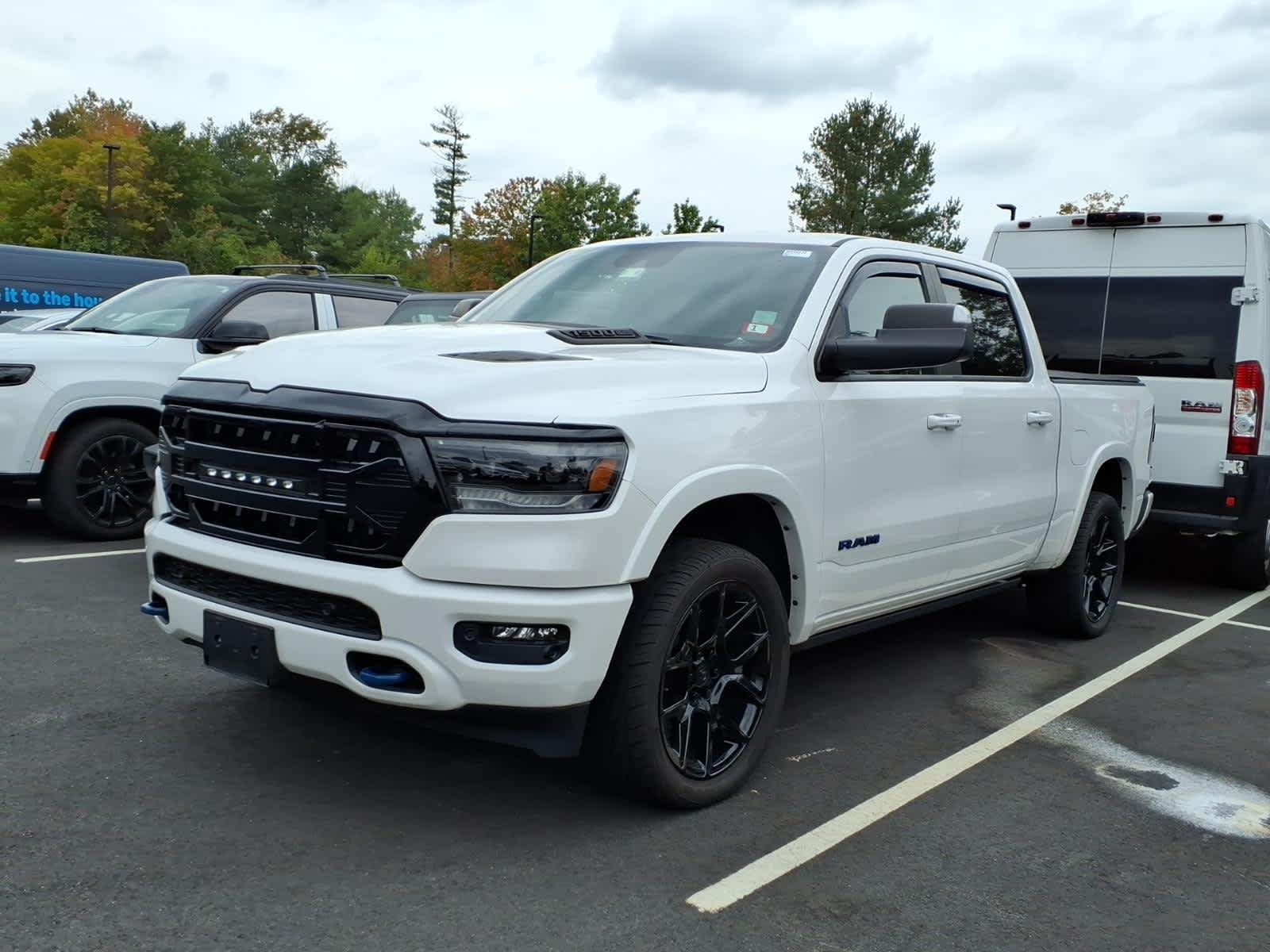 Used 2022 Ivory White Tri-Coat Pearlcoat Ram Laramie image 3