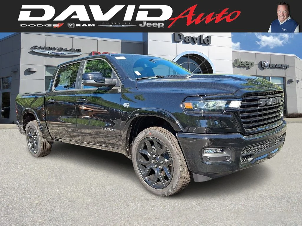 New 2026 Diamond Black Crystal Pearl-Coat Exterior Paint RAM Laramie image 1