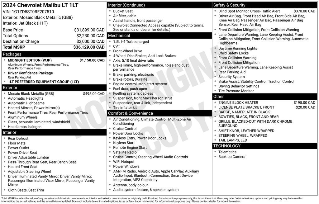 Used 2024 Black Chevrolet LT image 30