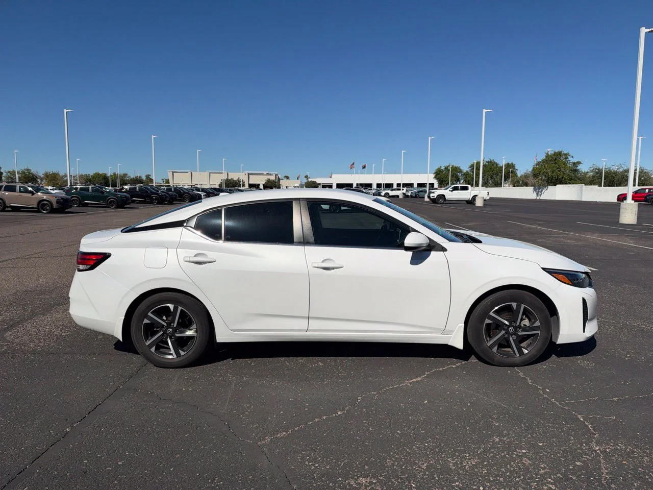 Used 2024 Aspen White Tricoat Nissan SV image 3