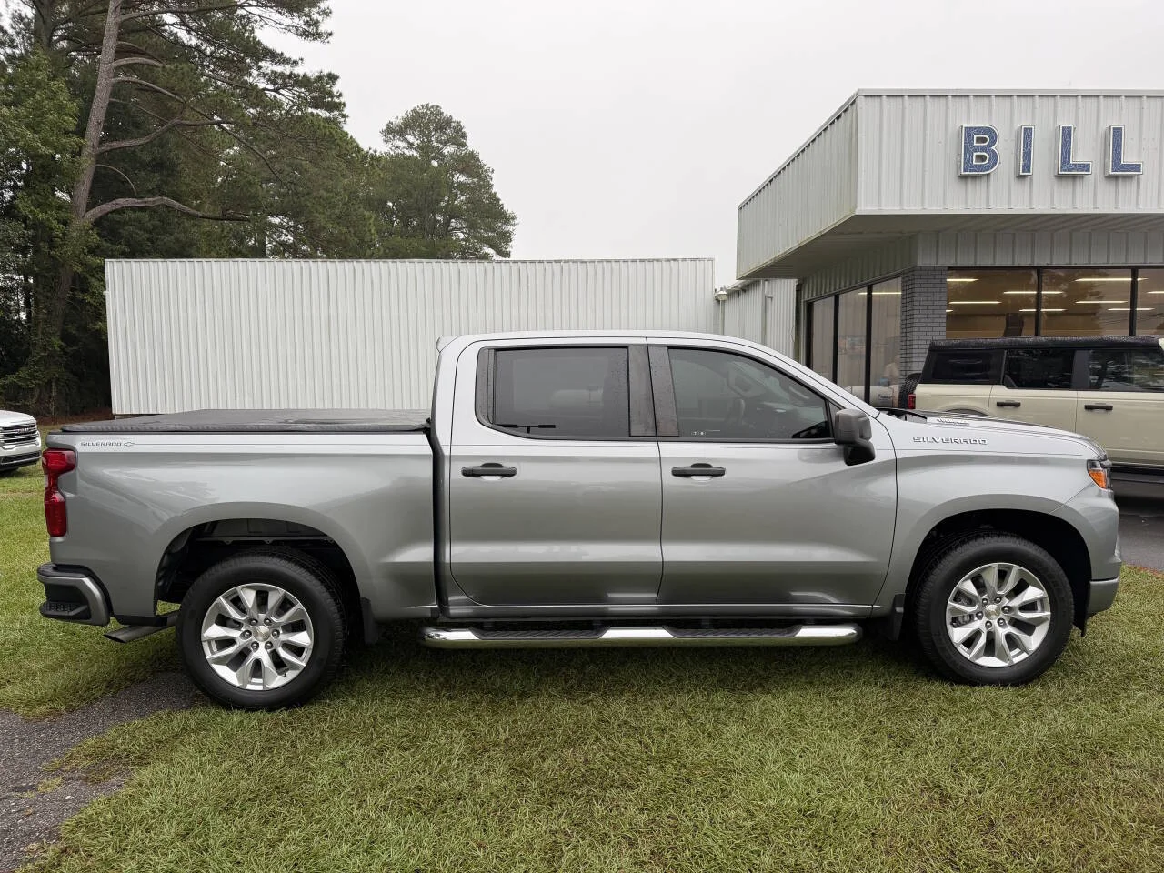 Used 2024 Gray Chevrolet Custom 4x2 4dr Crew Cab 5.8 ft. SB image 14