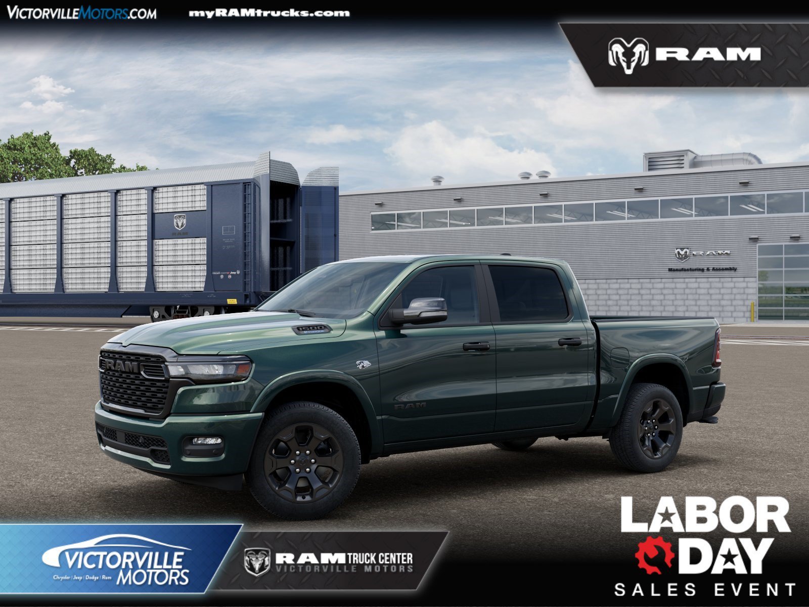New 2026 Serrano Green Metallic RAM Big Horn/Lone Star image 1