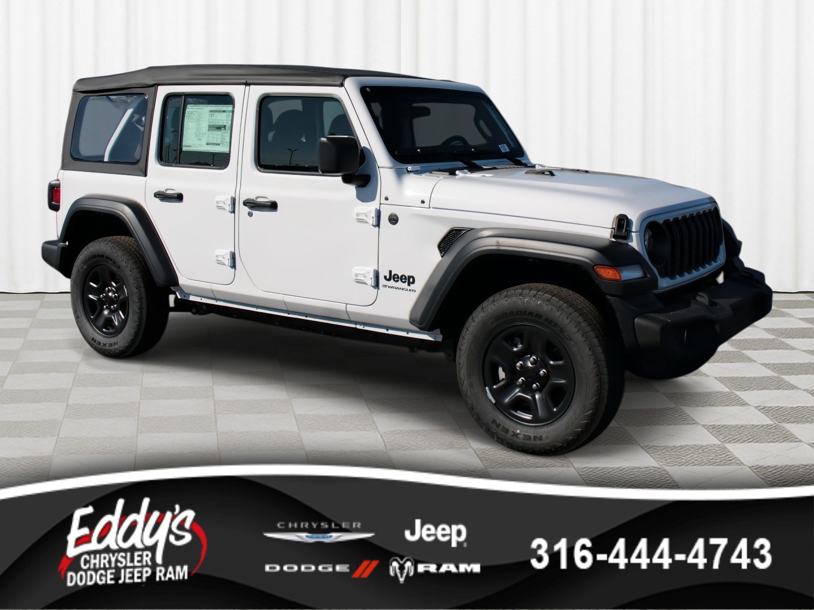New 2026 Bright White Clear-Coat Exterior Paint Jeep Sport image 1