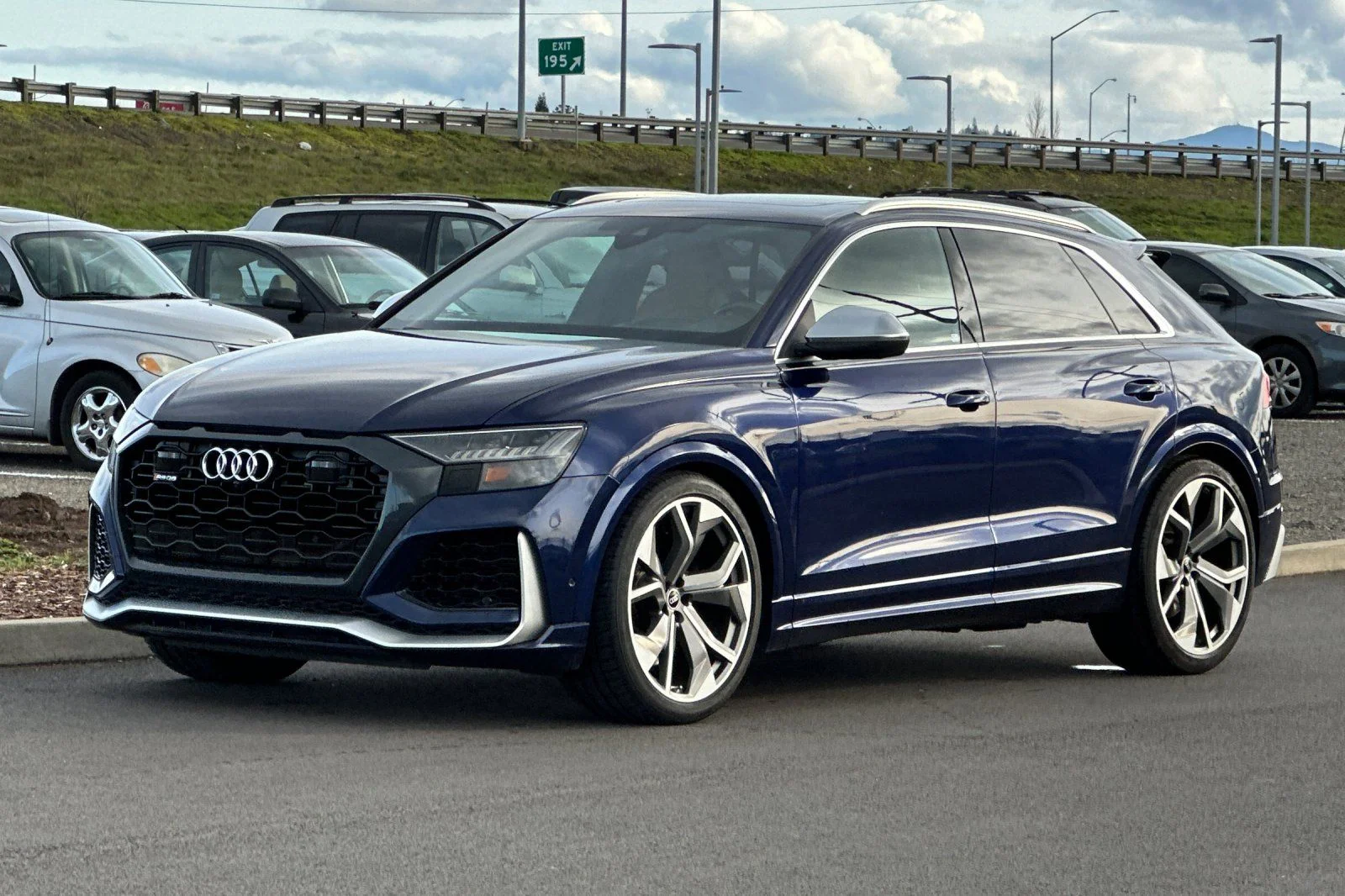 Used 2021 Blue Audi 4.0T image 7