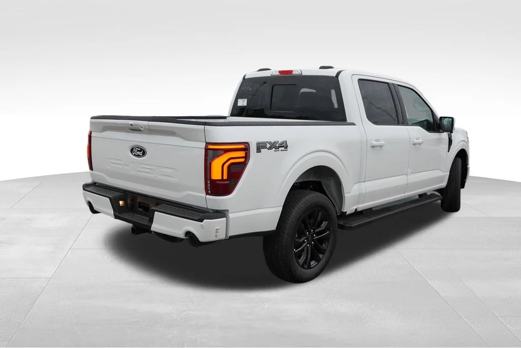 New 2026 Star White Metallic Tri-Coat Ford Lariat image 3