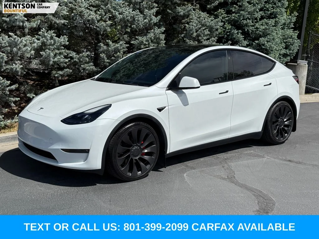 Used 2023 White Tesla Performance image 1