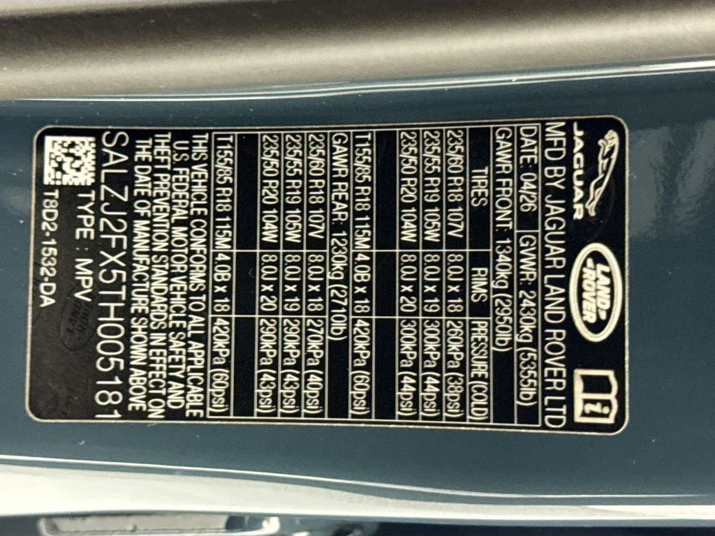 New 2026 Tribeca Blue Land Rover Core S image 33