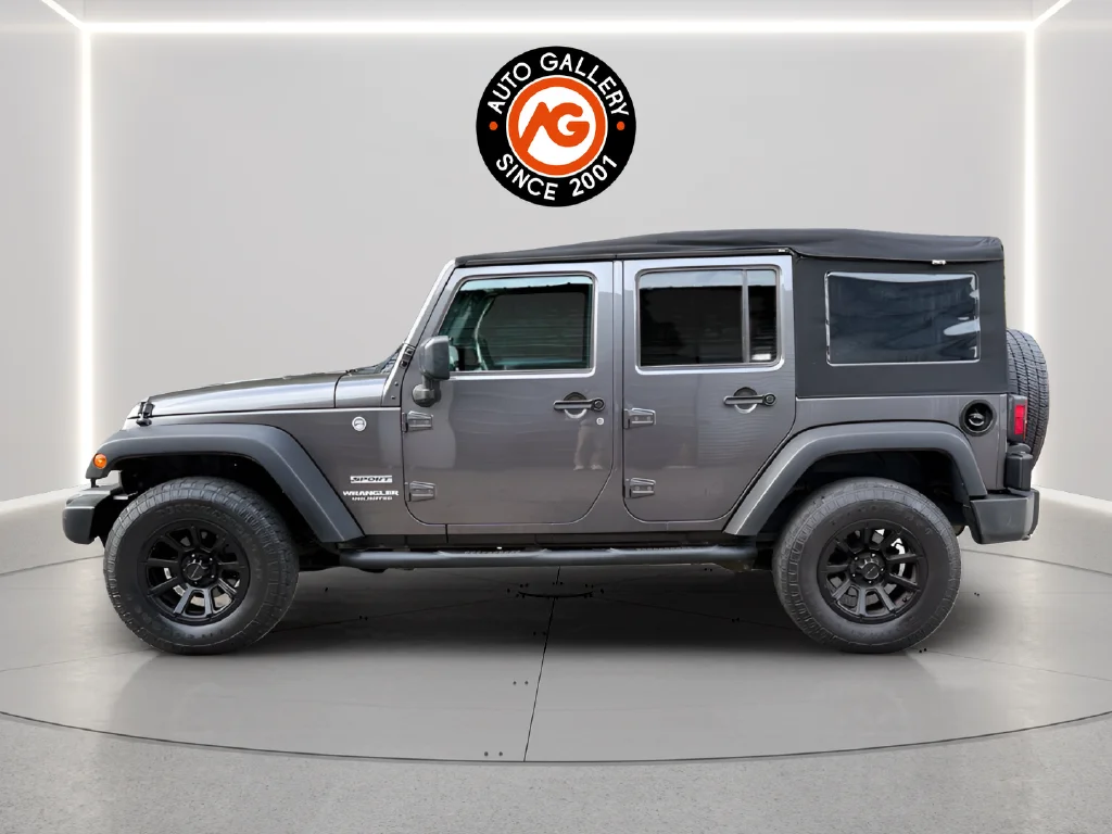 Used 2017 Gray Jeep Unlimited Sport image 4