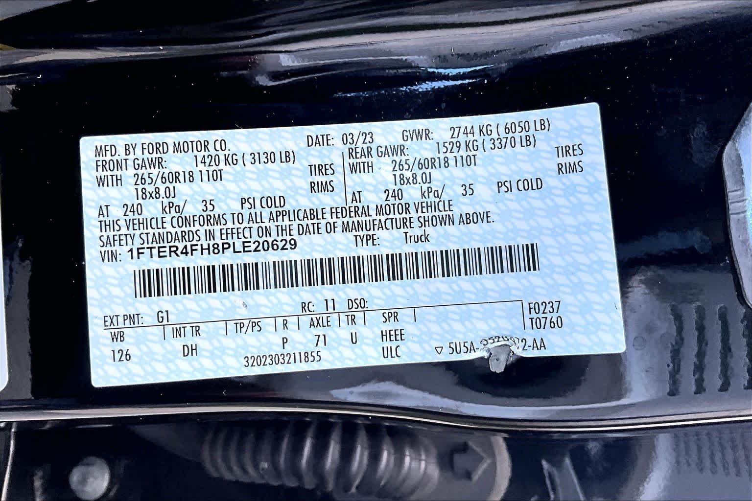 Used 2023 Shadow Black Ford LARIAT image 36