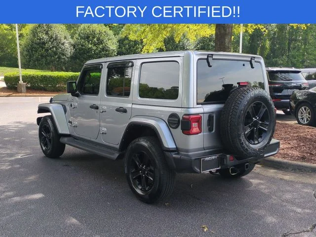 Used 2021 Silver Jeep Unlimited Sahara Altitude image 3