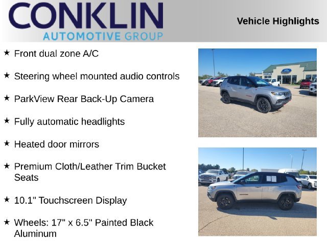 Used 2023 Jeep Compass Trailhawk with VIN 3C4NJDDN0PT568990 for sale in Newton, KS