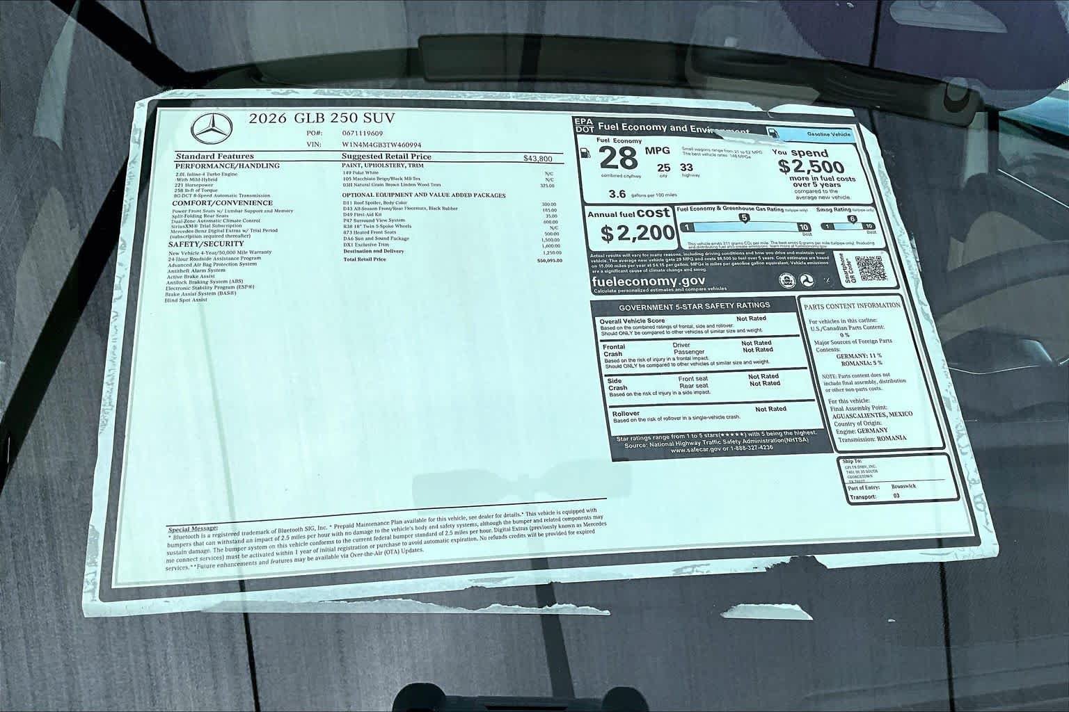 Used 2026 Polar White Mercedes-Benz GLB 250 image 22