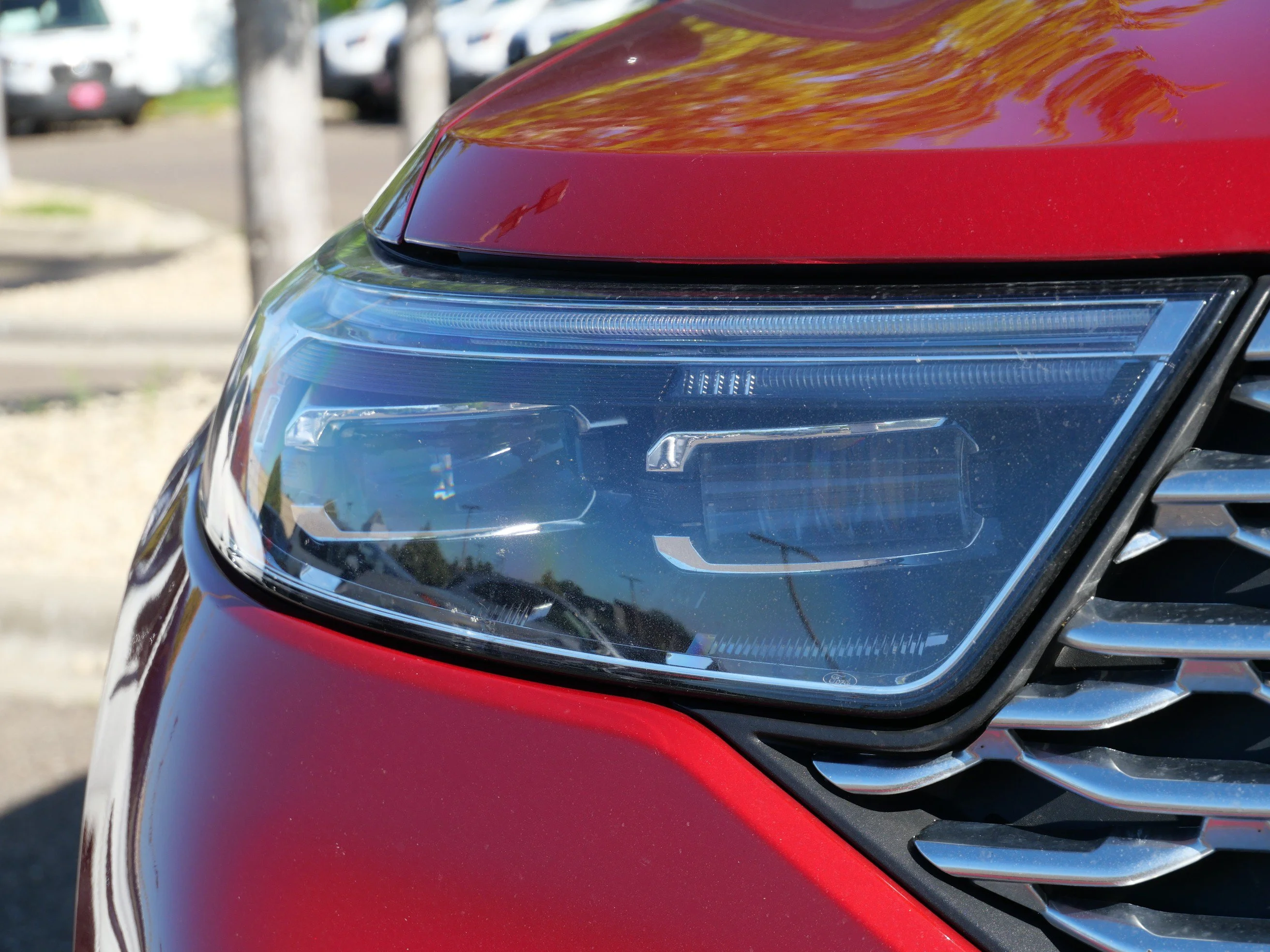 Certified Used 2023 Rapid Red Metallic Tinted Clearcoat Ford Platinum image 9